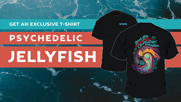 Become a member and get an exclusive Psychedelic Jellyfish T-shirt!