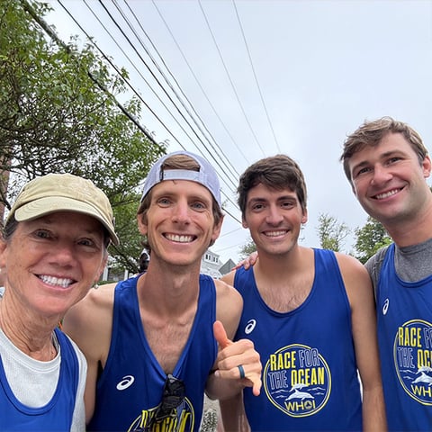 Support Team WHOI at the Falmouth Road Race