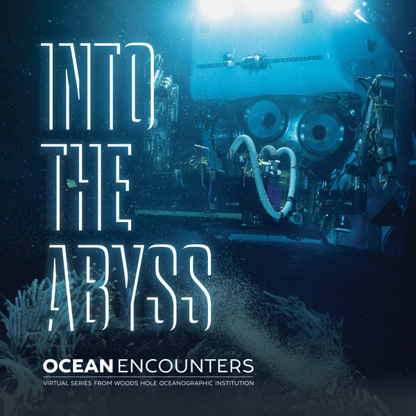 A banner ad shows the Alvin submersible hovering over tube worms on the seafloor. The words "Into the Abyss" and "Ocean Encounters" are overlaid.