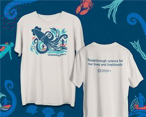 Become a WHOI member and receive an exclusive Ocean Matters T-shirt